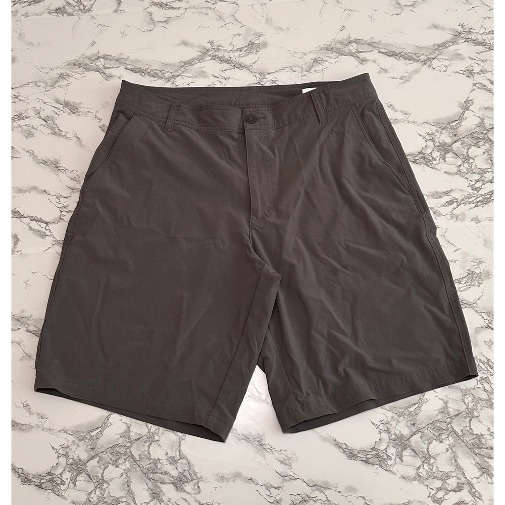 Columbia Mens Regular Fit Outdoor Hiking Shorts Gray 34w 10L